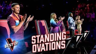 Coaches Stand and Cheer for These NEXT-LEVEL Blind Auditions on The Voice