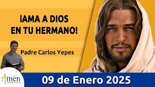 Evangelio De Hoy Jueves 09 de Enero 2025 #PadreCarlosYepes l San Lucas 4,14-22a l Misa