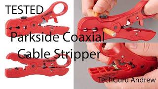 How To Use Coaxial Cable Stripper - Parkside