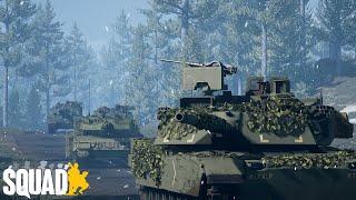 NATO Tank Platoon Defends Against MASSIVE T-72 and T-90 Attack | Eye in the Sky Squad Gameplay