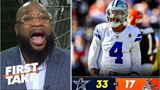 "$60M man will take Dallas to Super Bowl!" - Marcus Spears on Dak leads Cowboys crush Browns 33-17