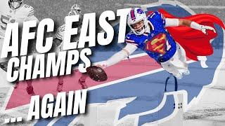 BUFFALO BILLS AFC EAST CHAMPS...AGAIN, Josh Allen ANOTHER MVP MOMENT & Snow Angels in Orchard Park