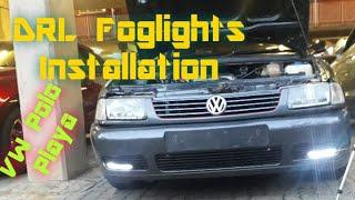 DRL LED Foglights Installation DIY VW Polo Playa 6N2 - Lock Down Chronicles Part 13