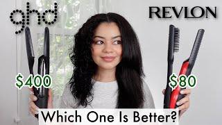 GHD DUET STYLE VS REVLON ONE-STEP AIR STRAIGHT ON CURLY HAIR