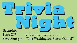 Hoboken Historical Museum Trivia Night!