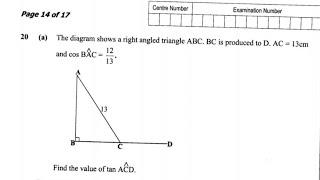 Step by step solving trigonometry paper 1 questions.