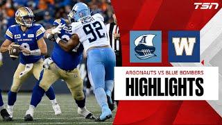 CFL Week 17: Argos vs. Blue Bombers Full Highlights