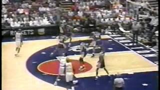 Elden Campbell blocks Hakeem Olajuwon - Lakers @ Rockets, Game 4, 1996 Playoffs