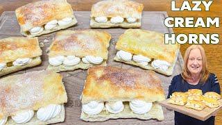 LAZY CREAM HORNS Using a Shortcut Ingredient Puff Pastry