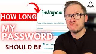 How long should my password be for my email and social media accounts in 2023?