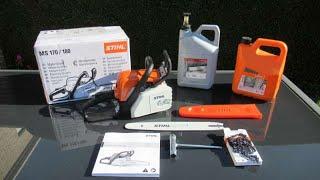 Unboxing Stihl MS 170 and making it ready to use. Model 2021