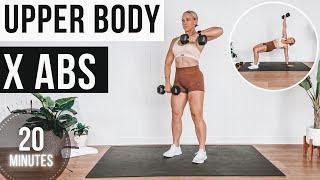 20 min TONED UPPER BODY & ABS WORKOUT | Express Workout with No Repeats