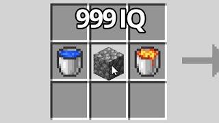 0 IQ vs 999 IQ cobblestone generator