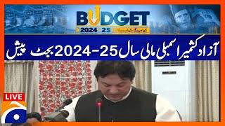 LIVE : Azad Kashmir Assembly presents budget for fiscal year 2024-25 | Geo News