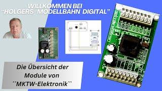 Gleisbelegtmelder, Weichendecoder, Servodecoder. etc. der  Firma MKTW Elektronik.