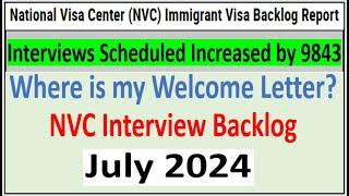 Where is my NVC Welcome Letter? || NVC Visa Interview Backlog || NVC Backlog Report July 2024