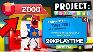 All Project Playtime Multiplayer Codes Gamepass & Event Codes 2023