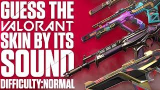 Guess the Valorant Skin By Sound | Normal Mode Challenge | Are You A Pro? #valorantchallenge