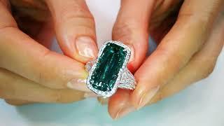 Afghan Indicolite Ring 6.18 carats by Kat Florence