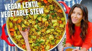 Lentil Vegetable Stew: BEST Vegan Stew!