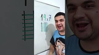 Multiplicação INCRÍVEL do Mr Bean da Matemática #shorts