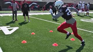 Circle Cone Drill - Arkansas State - Footwork and Hips