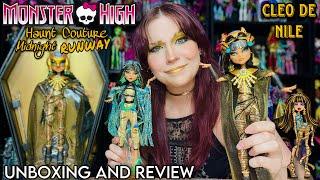 She Cost HOW MUCH?! Monster High Haunt Couture MIDNIGHT RUNWAY Cleo De Nile Doll Review & Unboxing