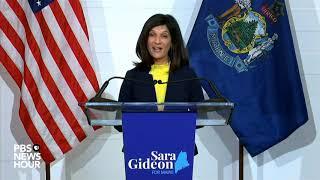 WATCH: Sarah Gideon gives concession speech in Maine Senate race