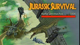 Jurassic Survival | Let's Hunt The 3000 HP Alpha Sarcosuchus! 