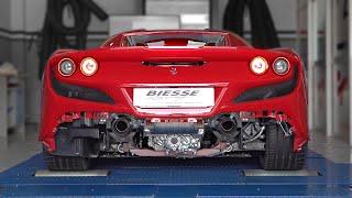 Ferrari F8 Spider feat. NOVITEC Catless OPF Delete Exhaust @ DYNO | Best Sounding F8 Exhaust 