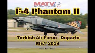 F-4 Phantom. Turkish Air Force Departs RIAT 2019. #f4 #phantom #riat #turkey #fastjet #viral