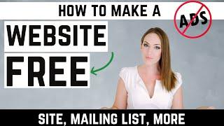 How to Make a Free Website No Banner Ads