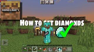 HOW TO GET DIAMONDS AT THE START (ALMOST 1 STACK) - MINECRAFT TRIAL GAMEPLAY