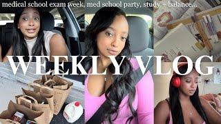 Surviving Med School S2E5: week long exams + post-exam party #premed #medschool #vlog