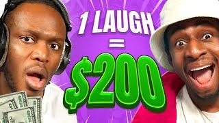 TRY NOT TO LAUGH WITH KSI!! (OR YOU WIN $200)