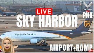 LIVE Plane Spotting Phoenix SkyHarbor (PHX) | Live Airport️Ramp Action!