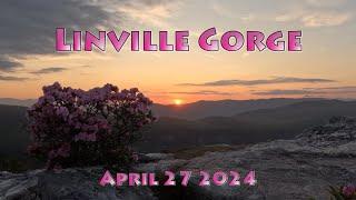 Sunset Hike to the Chimneys, Linville Gorge - Spring 2024