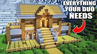 Minecraft Ultimate Duo Survival House Build Tutorial 