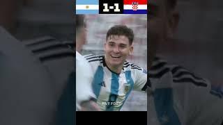 Argentina vs Croatia World Cup 2-2 #argentina #shorts #football #messi