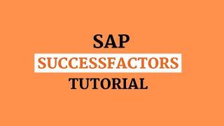 Workflow in SAP SuccessFactors | Learn SAP SuccessFactors | SAP SuccessFactors Training for Beginner