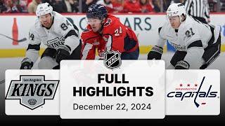 NHL Highlights | Kings vs. Capitals - December 22, 2024