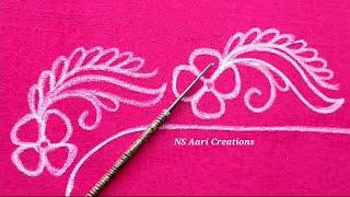 Fully Thread Work Blouse Design With Aari Work | Maggam Works