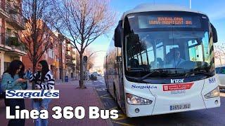 Line 360 Bus Sagalés - Spain - Complete trip