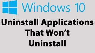 How to Uninstall programe?