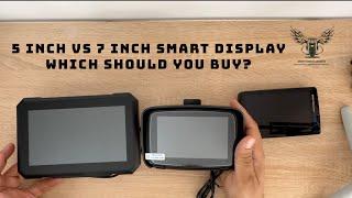 Motorcycle Smart Displays. 5 inch vs 7 inch, which is really the best choice?