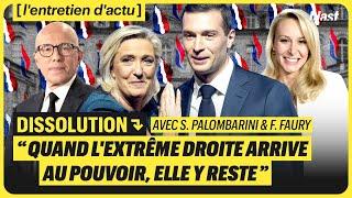 DISSOLUTION : "QUAND L'EXTRÊME DROITE ARRIVE AU POUVOIR, ELLE Y RESTE"