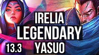 IRELIA vs YASUO (TOP) | 12/1/5, 6 solo kills, Legendary, 300+ games | EUW Diamond | 13.3