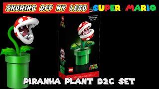 Showing off my LEGO Super Mario Piranha Plant D2C set