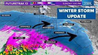 Saturday evening update on incoming winter storm | Weather Impact Alert