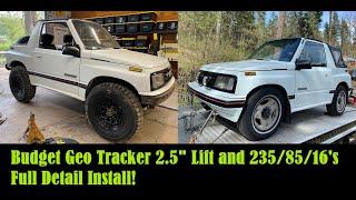 E4- Geo Tracker $200 2.5" Lift with 235/85r16's (32") Tires,  DTR Budget Build 4x4